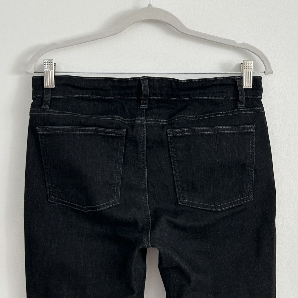 Eileen Fisher Women Size 6 Black Organic Cotton Skinny Legs Stretch Denim Jeans - Picture 5 of 13